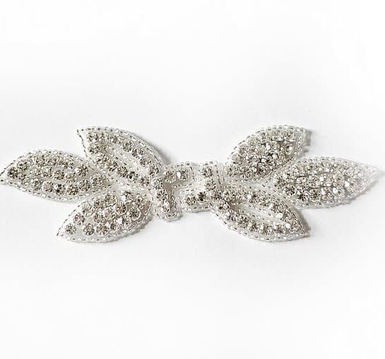 Batch Leaf Rhinestone Applique Batch Leaf Rhinestone Applique