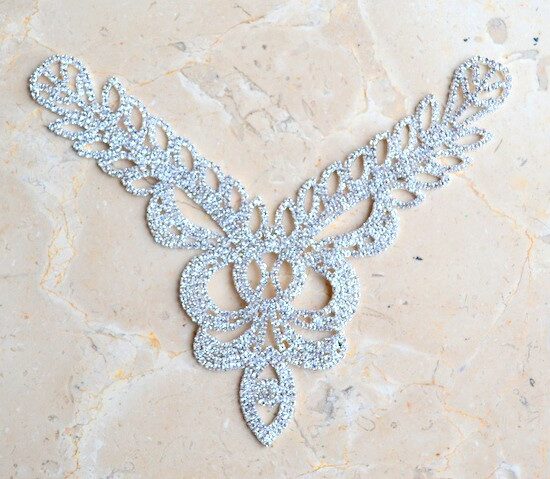 Gaia Rhinestone V Neck Ornament Gaia Rhinestone V Neck Ornament