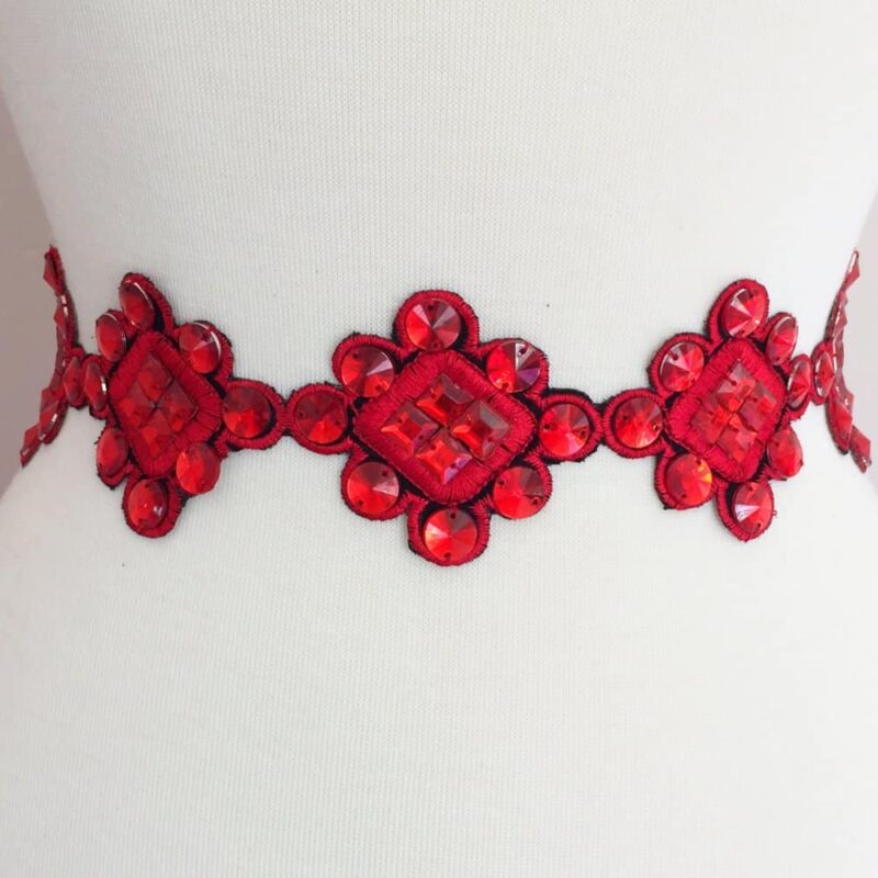 Raffa Embroidered Acrylic Trim (Iron-On) Raffa Embroidered Acrylic Trim (Iron-On)