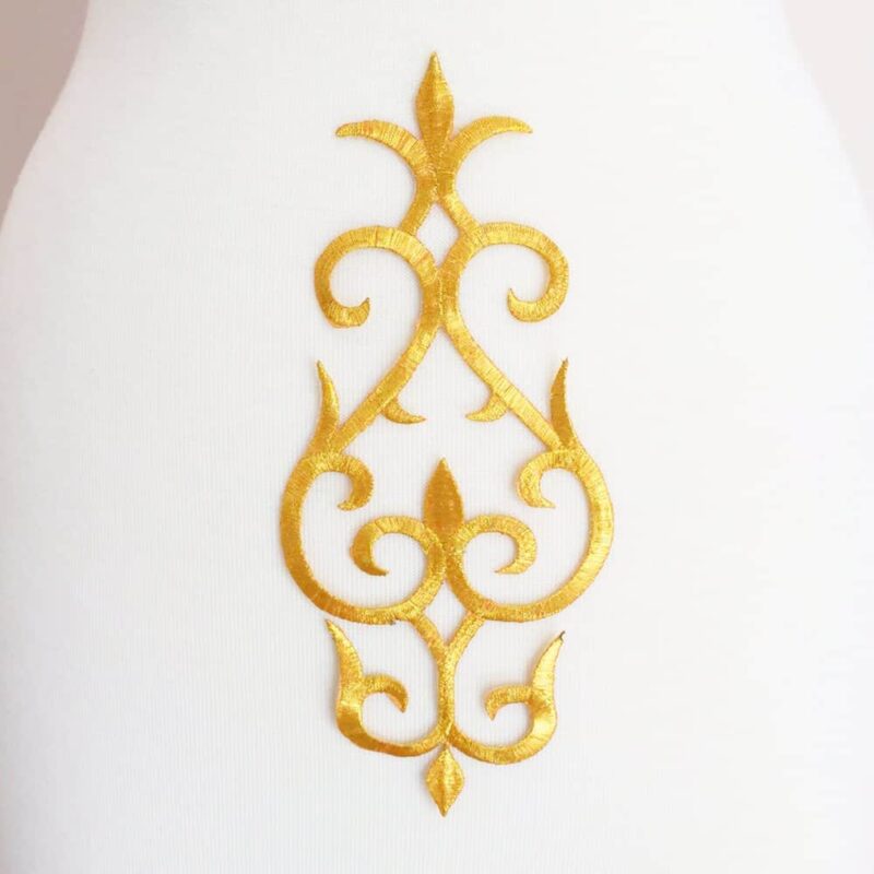 Embroidered Wide Scroll (Iron-On) Embroidered Wide Scroll (Iron-On)