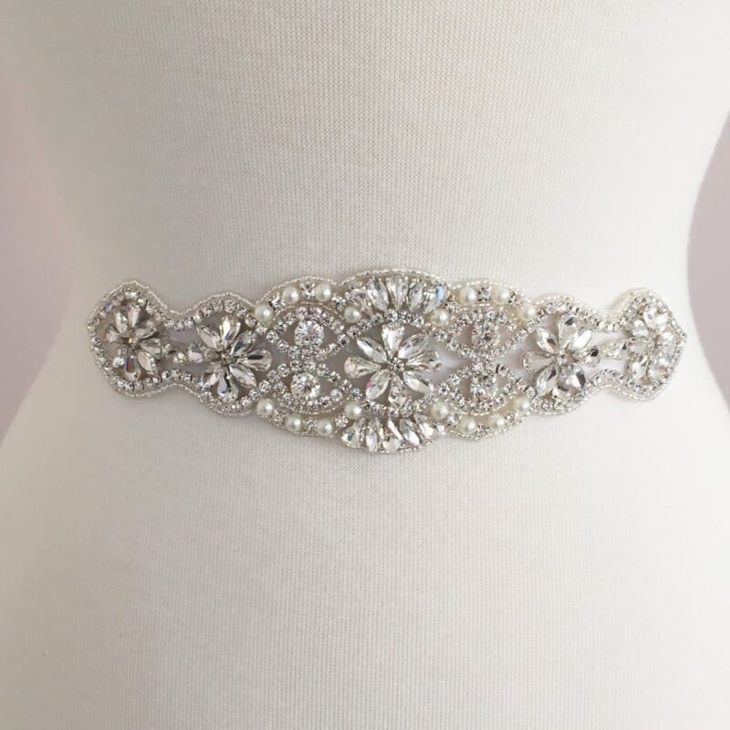 Betty Crystal Pearl Applique (Iron-On)