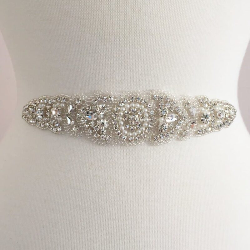 June Crystal Pearl Applique (Iron-On) June Crystal Pearl Applique (Iron-On)