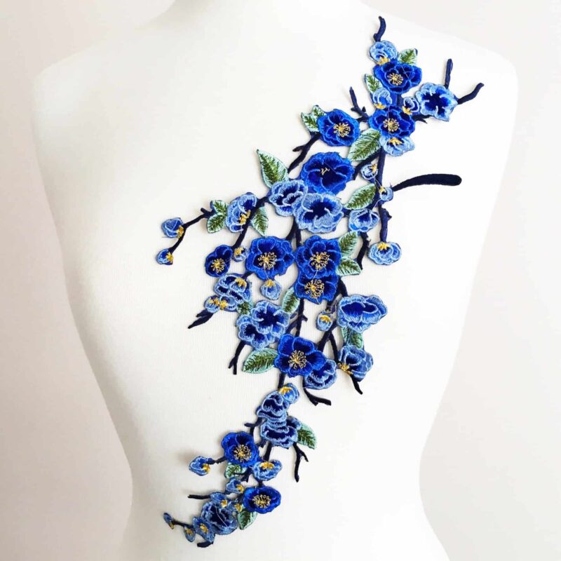 Embroidered Blossom Branch Flower (Iron-On) Embroidered Blossom Branch Flower (Iron-On)
