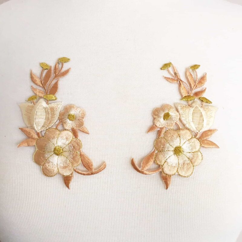 Matching Tulip Embroidered Patch (Sold as a Pair) Matching Tulip Embroidered Patch (Sold as a Pair)