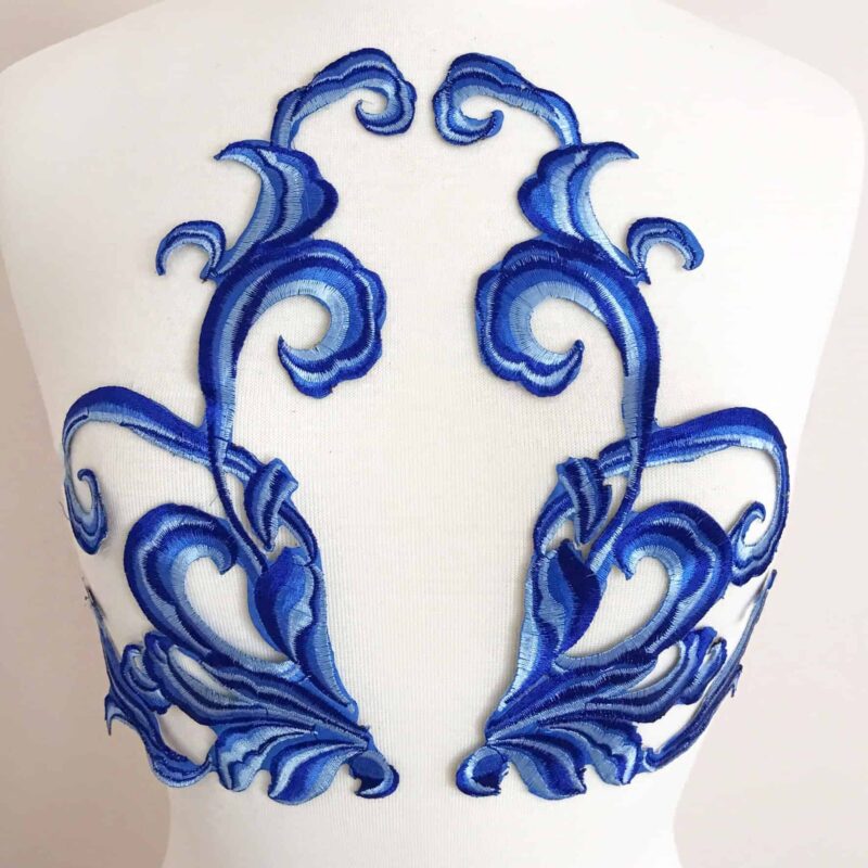 Matching Tidal Wave Embroidered Patches (Sold as a Pair) Matching Tidal Wave Embroidered Patches (Sold as a Pair)