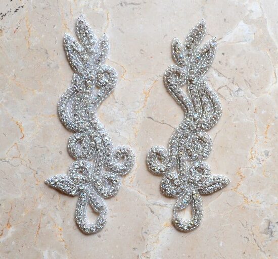 Chloe Matching Rhinestone Applique 1 Chloe Matching Rhinestone Applique