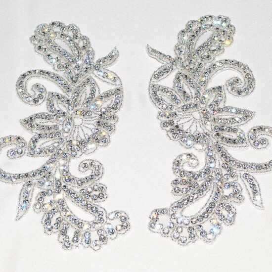 Matching Cora Large Rhinestone Applique