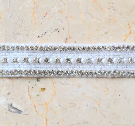 Beaded Pearl Rhinestone Band 1 Beaded Pearl Rhinestone Band