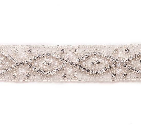 Louise Rhinestone Band with Pearls 1 Louise Rhinestone Band with Pearls