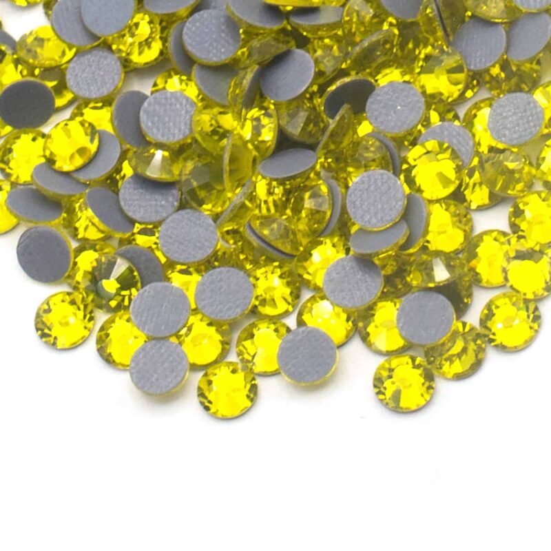 12 citrine Premium Hotfix Rhinestones (Citrine) SS16,SS20,SS30
