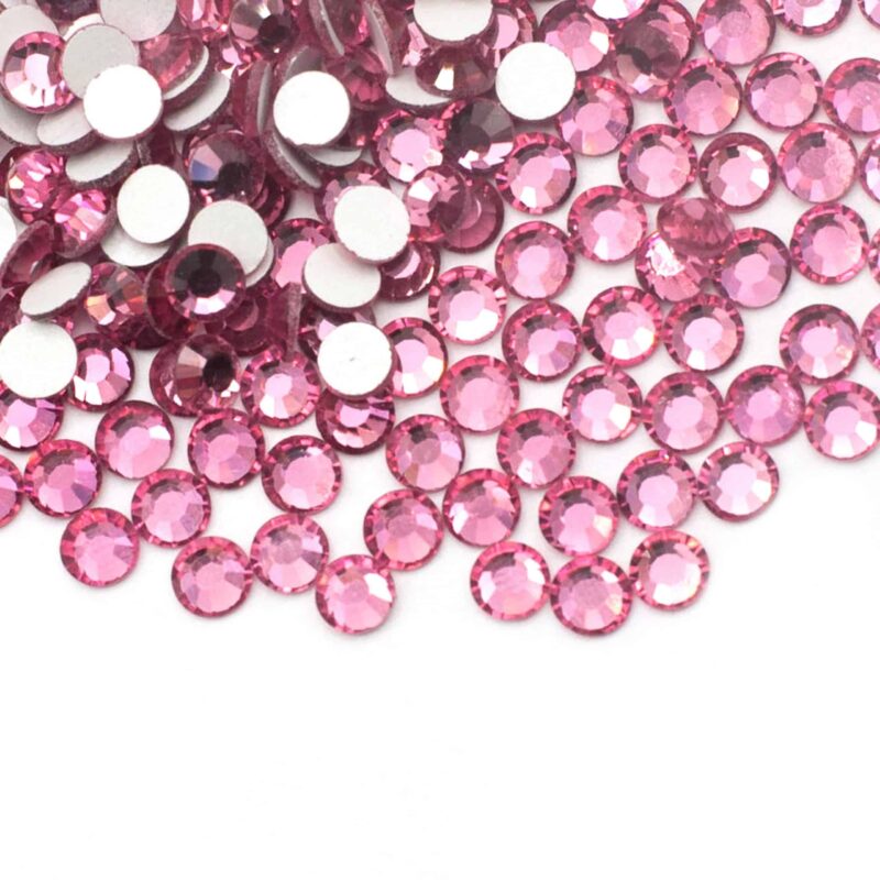 18 dk rose Premium Flatback Rhinestones (Dark Rose) SS16,SS20,SS30