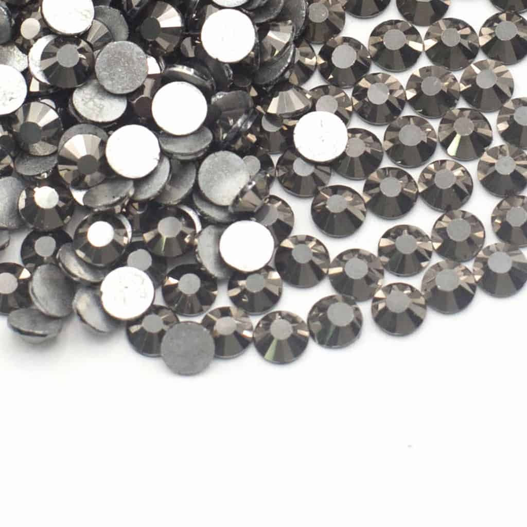 36 hermalite Premium Flatback Rhinestones (Hematite) SS16,SS20,SS30