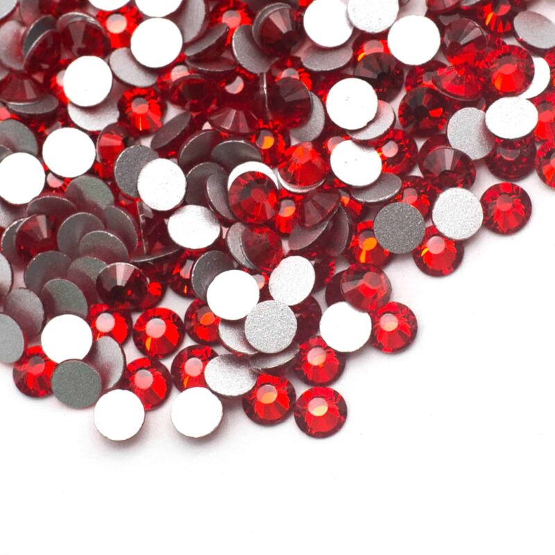 5 lt. siam Premium Flatback Rhinestones (Light Siam) SS16,SS20,SS30