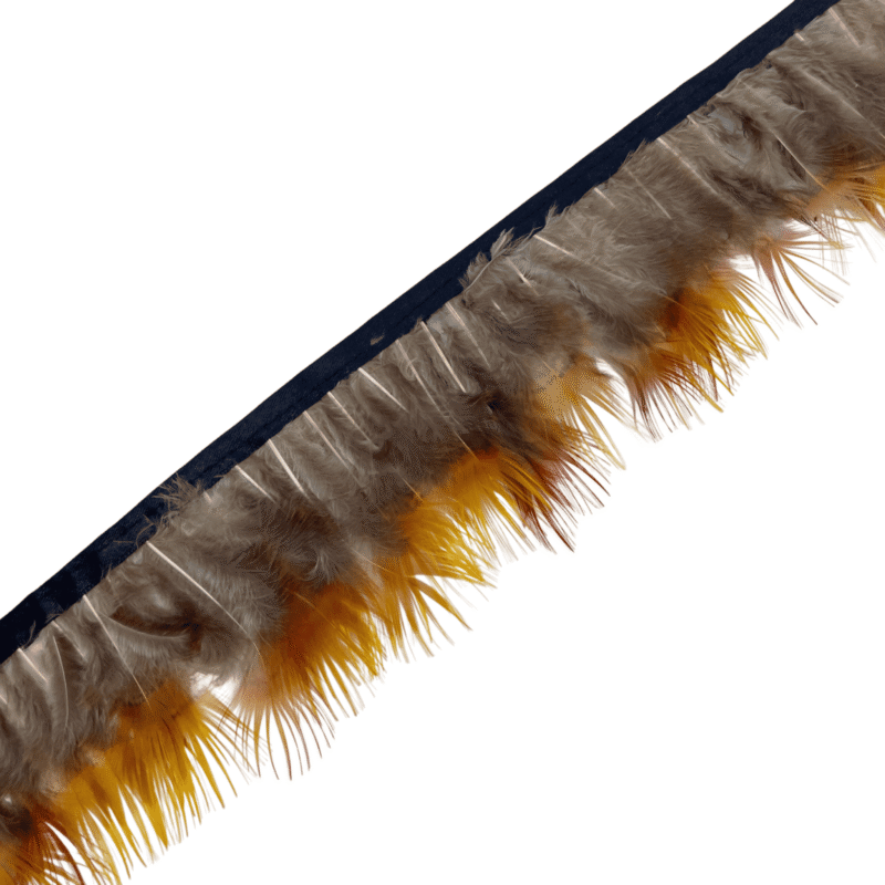 Yellow Golden Pheasant Fringe-Natural Yellow Golden Pheasant Feather Fringe