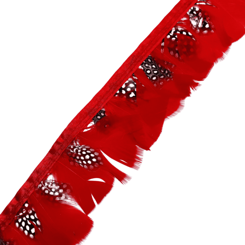 Spotted Guinea hackle finge Spotted Guinea Coque Feather Fringe