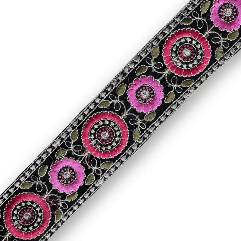 IMG_1404 Boho Floral Embroidered Iron-On Trim – 2.25" Wide