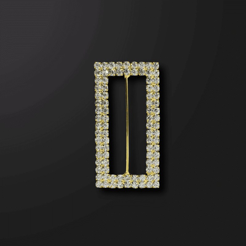 IMG_2597 Rectangle Rhinestone Buckle