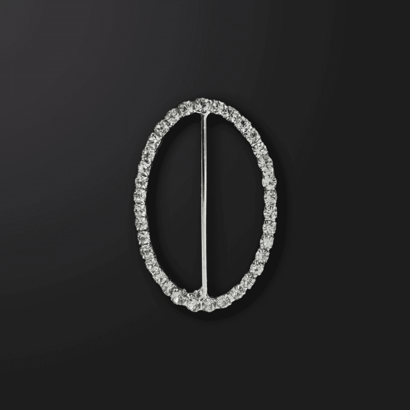 IMG_2609 Oval Rhinestone Buckle Slider