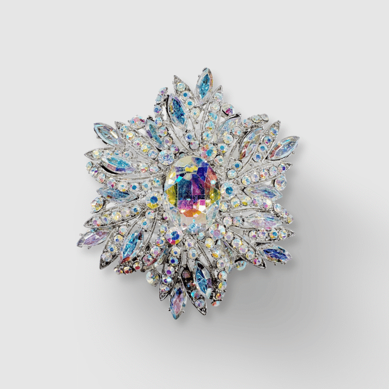 IMG_2785 Ultra Flora Rhinestone Brooch