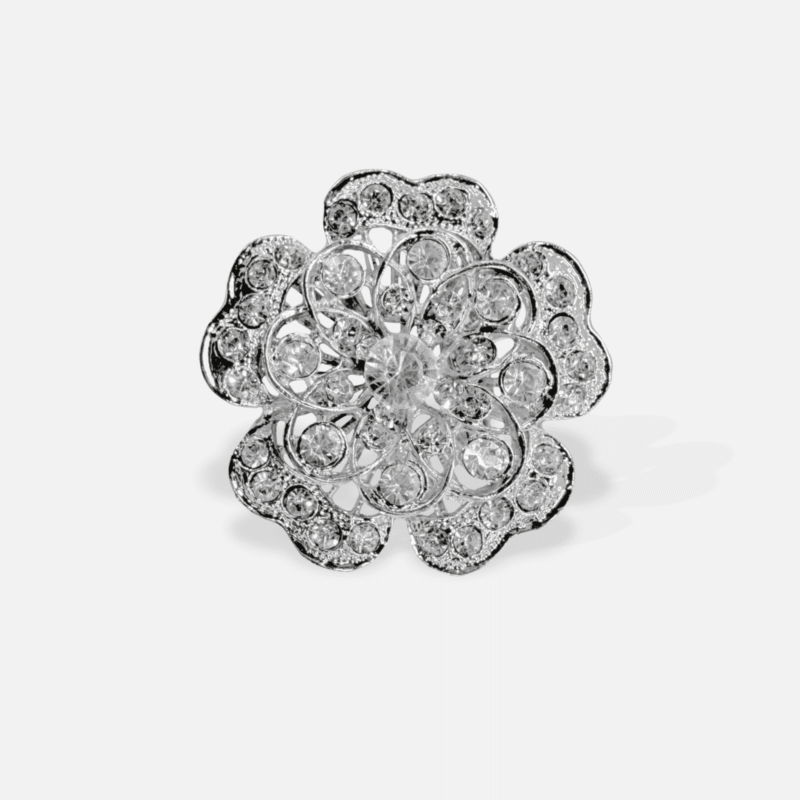 IMG_2990 Camellia Rhinestone Brooch