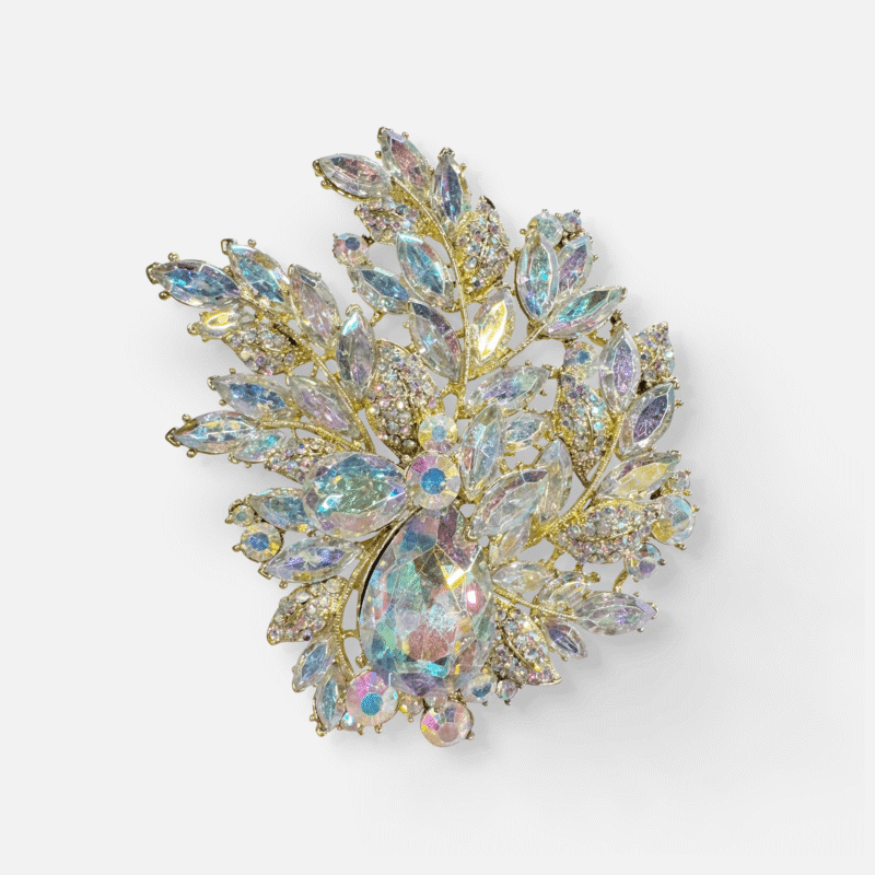 IMG_3045 Ultra Laurel Rhinestone Brooch