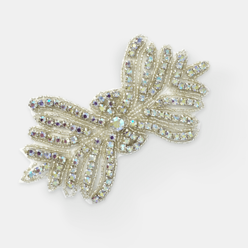 IMG_4210 Leaf Design Rhinestone Appliqué