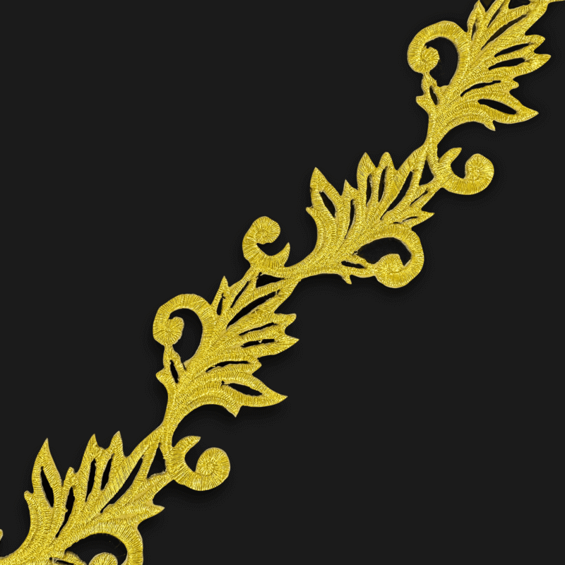 IMG_4658 Arabesque Metallic Gold Embroidered Trim