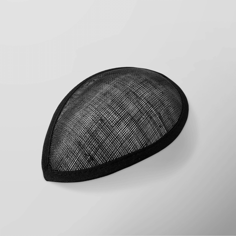 IMG_4989 Sinamay Teardrop Fascinator Base (Large)
