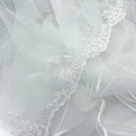 Marseilles Embroidered Scallop Lace Trim