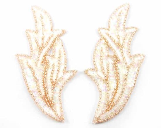 Matching Small Flame Sequin Applique