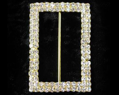 Rectangle Rhinestone Buckle