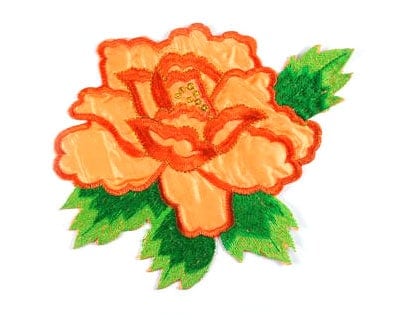 Large Red Rose Applique Patch - Long Stem Love Flower Bloom Badge 5.5 –  Patch Parlor