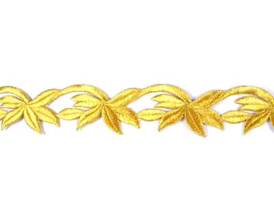 Embroidered Leaf Trim