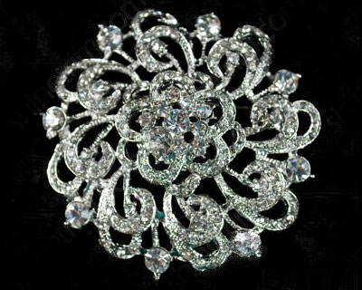 Rhinestone Brooch