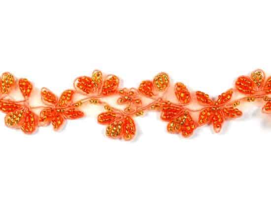 Beaded Floral Trim (Two-Tone Colors)