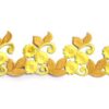 Embroidered Floral Leaf Trim