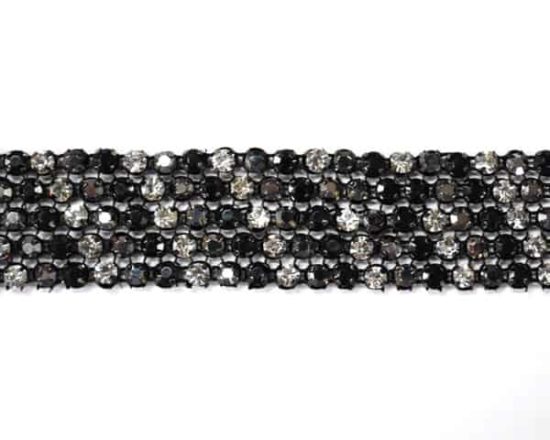 Dark Multi Rhinestone Band