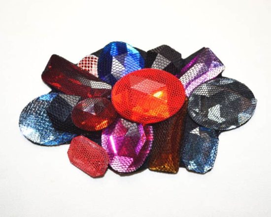 Multi-Color Beaded Cluster Patch
