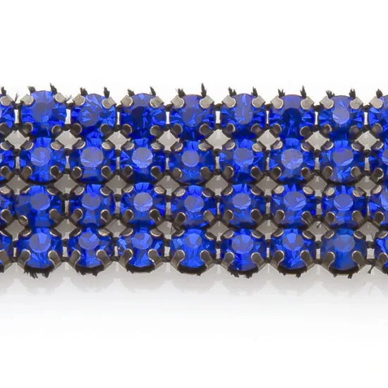 Royal Blue Rhinestone Band (4 Row)