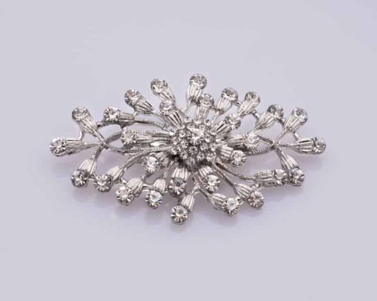 Rhinestone Vine Brooch