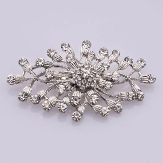 Rhinestone Vine Brooch