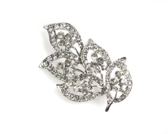 Five Leaves Leaf Brooch