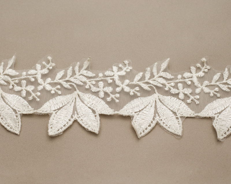 Matching Willa Embroidered Beaded Lace Applique - Shine Trim