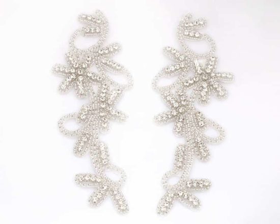 Flora Matching Rhinestone Applique