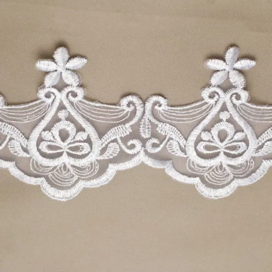 Estella Scallop Organza Lace Trim