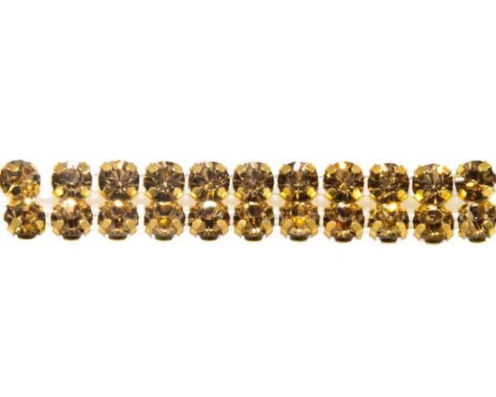 Topaz Rhinestone Banding (2 Row)