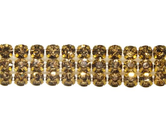 Topaz Rhinestone Banding (3 Row)