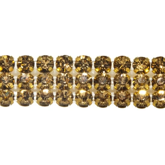 Topaz Rhinestone Banding (3 Row)