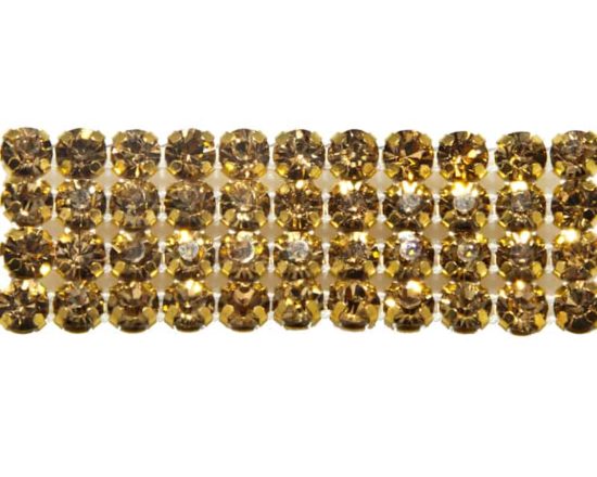 Topaz Rhinestone Banding (4 Row)