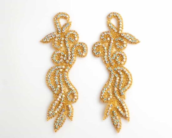 Gold AB Chloe Matching Rhinestone Applique